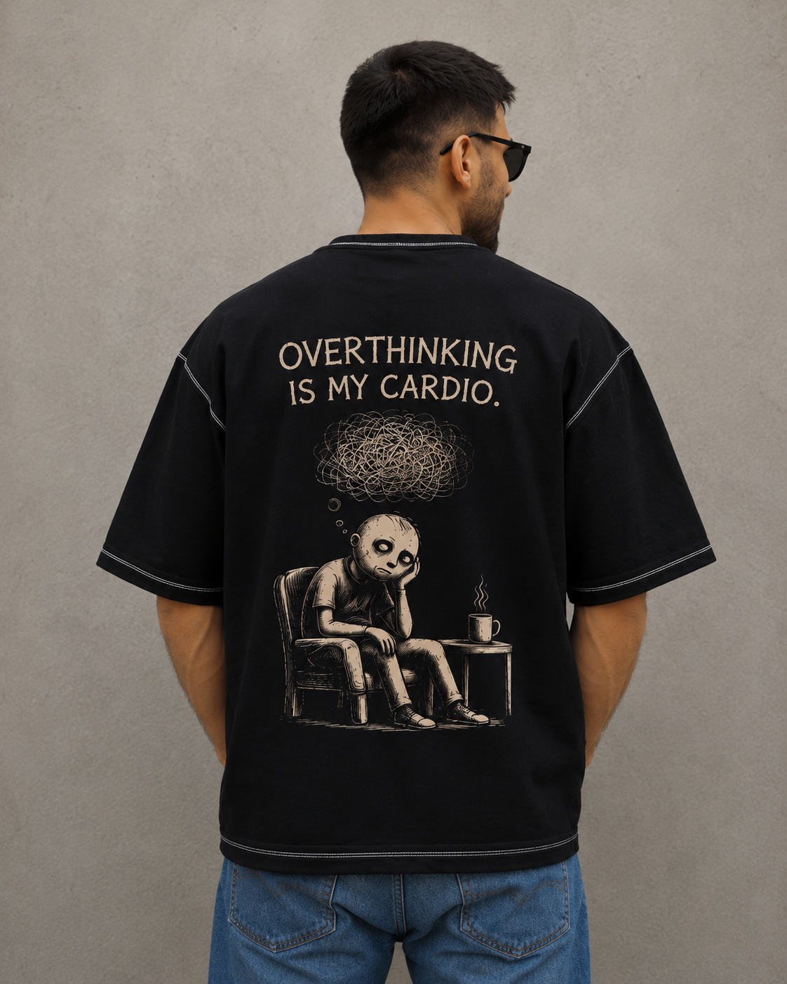 Classic Oversized Black Tee